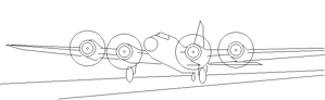 B-17 line drawing